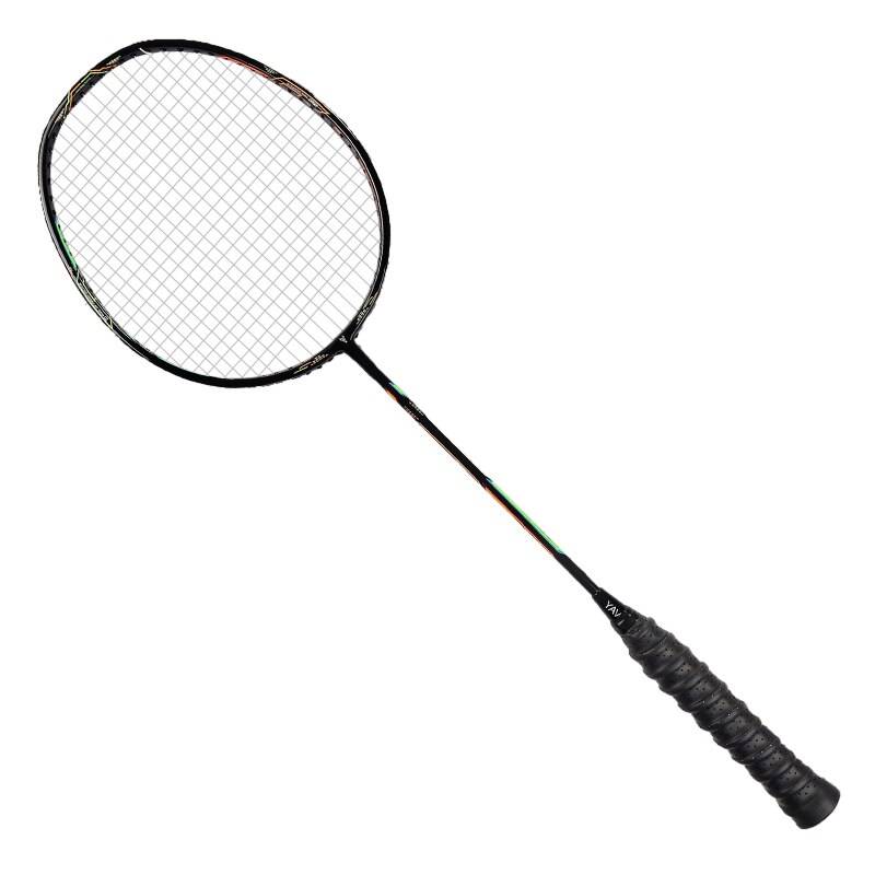 Badmintonracket i Kolfiber med Bollkontroll - Svart