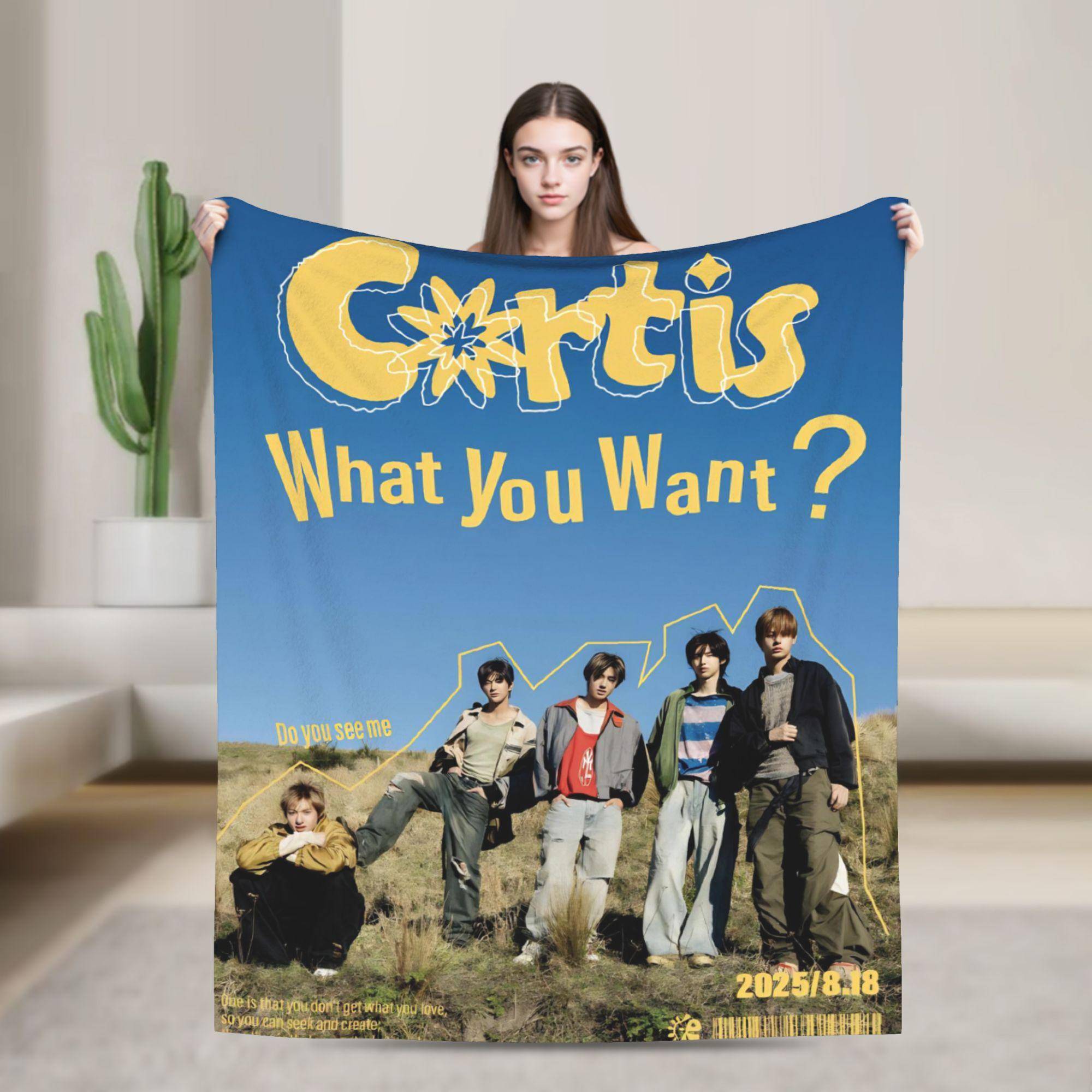 CORTIS Kpop Filtar Kvalitet Varm Mjuk Pläd Höst Flygresa Vardagsrum Mönster Sängöverkast