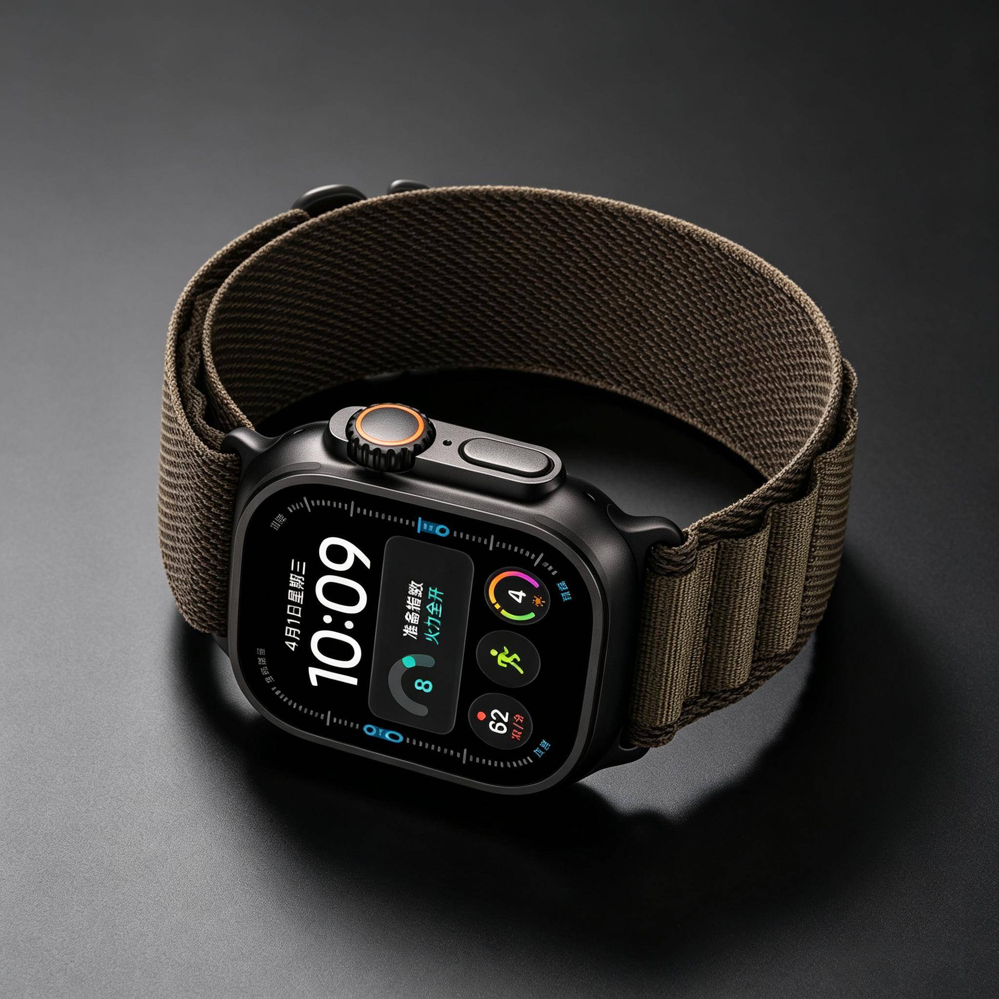 För Apple Watch Ultra 4 3 2 Band 49mm 44mm 40mm 45mm 42mm 46mm Alpine Loop Armband iWatch Serie SE 8 9 10 11 12 Rem