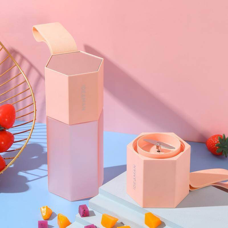 Portable Wireless Blender-Pure Fruit Electric Juicer Cup - Pink