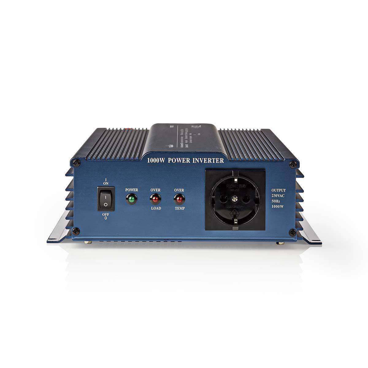 Pure Sine Wave Power Inverter, 1000W, 12V til 230V
