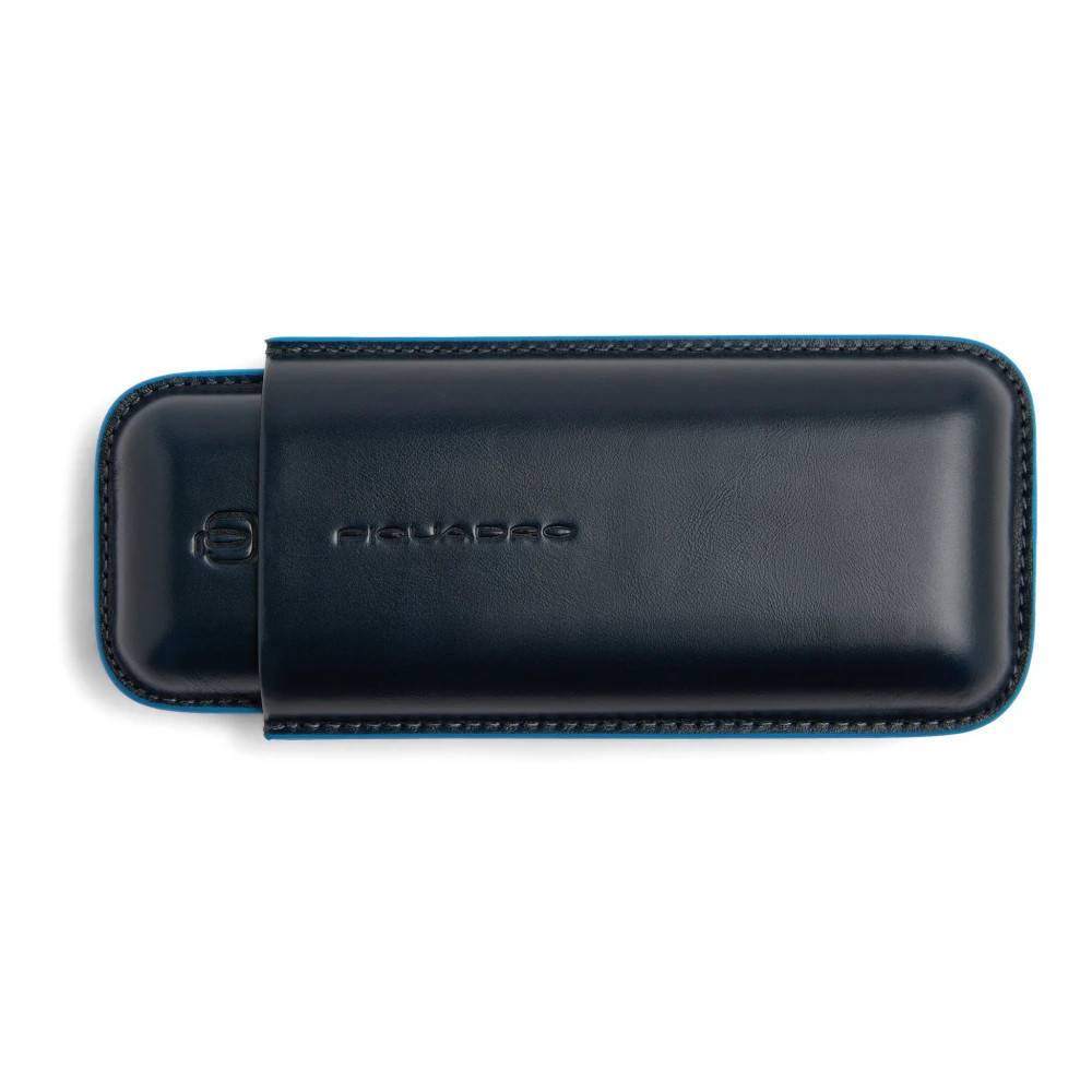 Piquadro - Läderfodral för cigarrer med två fack Accessoarer- Herr - ONE Size - Läder