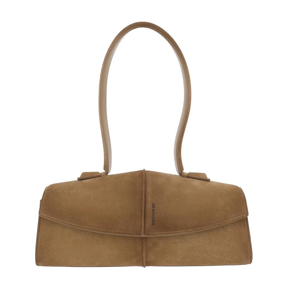 Jil Sander Linea Skulder - Tasker - Dame - Brun - ONE SIZE - Uld