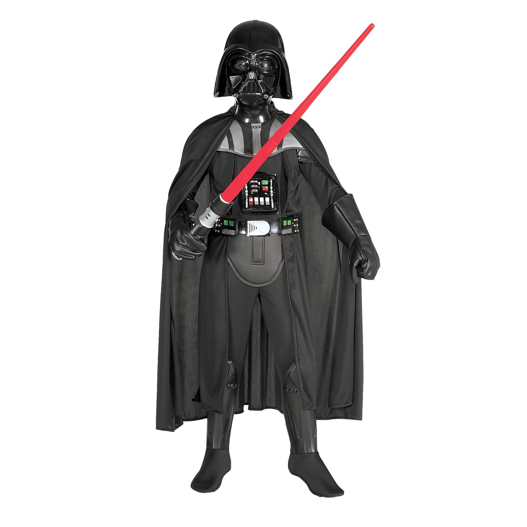 Star Wars Boys Deluxe Darth Vader Costume (Black) - Svart