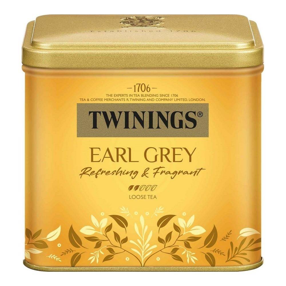 Twinings Earl Grey Rustikt Svart Te 100G Plåtburk