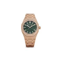 Audemars Piguet - Royal Oak 37 mm - unisex - Roséguld/safirkristall - one size - Grön