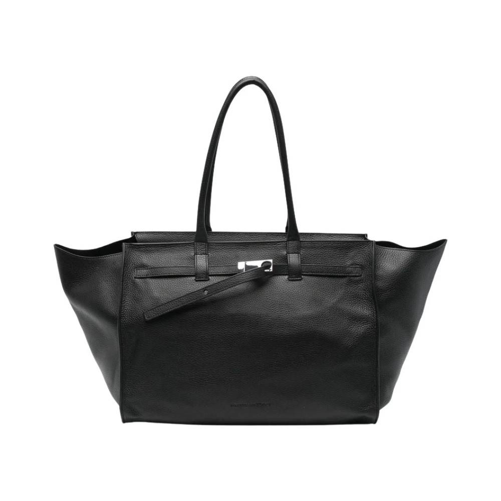 Benedetta Bruzziches Sort Top Håndtag Lynlås Taske - Tasker - Dame - Sort - ONE SIZE -