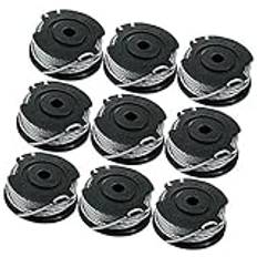 Vuzmode 4/6/9-pack Trimmer Trimmer Spool Line Cutting Line 4m, for Art 23SL 26SL, for Qualcast CLGT2425A, for Ryobi, RLT36 RLT36B RLT36C33 (9) Gräsklipparspole
