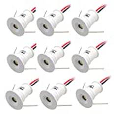 30/120 grader Mini led infälld under skåpbelysning Köksrum taklampor, 9Pack 7 ljusfärg BDSHL (Color : Neutral white 4000K, Size : 120 degrees)