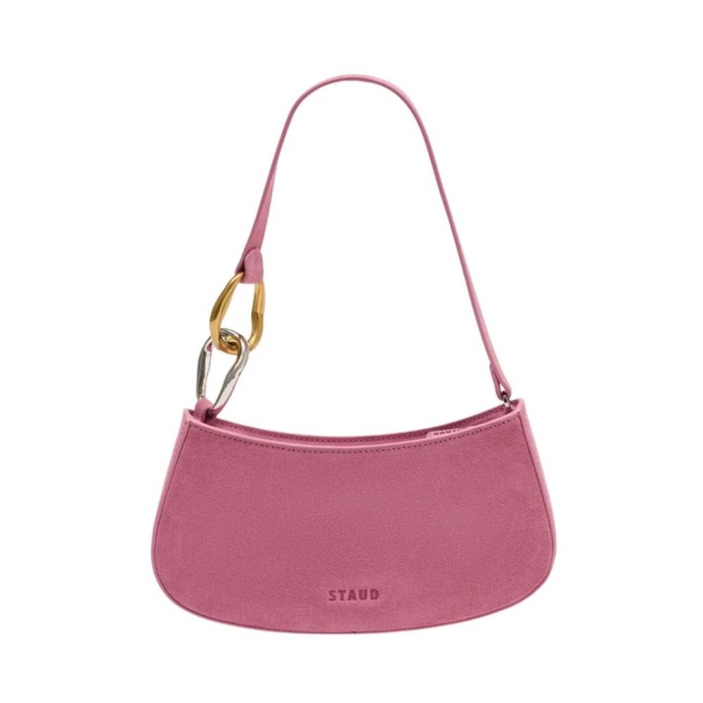 STAUD Ollie Shoulder Bag - Tasker - Dame - Lyserød - ONE SIZE - Uld