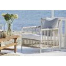 Sika-Design Caroline Exterior Loungestol inkl. Sædehynde SH: 42 cm - Dove White/B450 Tempotest White