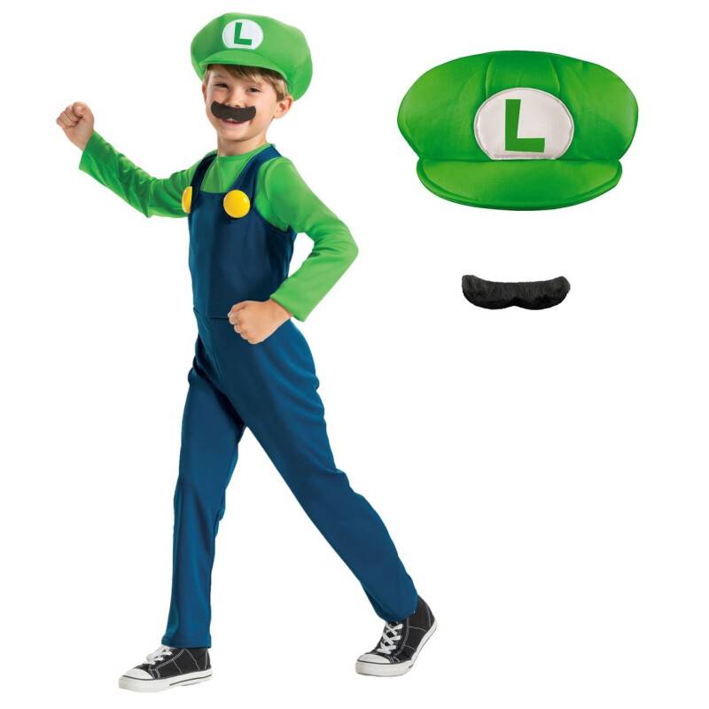 Disguise Offizielles Luigi Kostüm Kinder Super Mario Und Luigi...