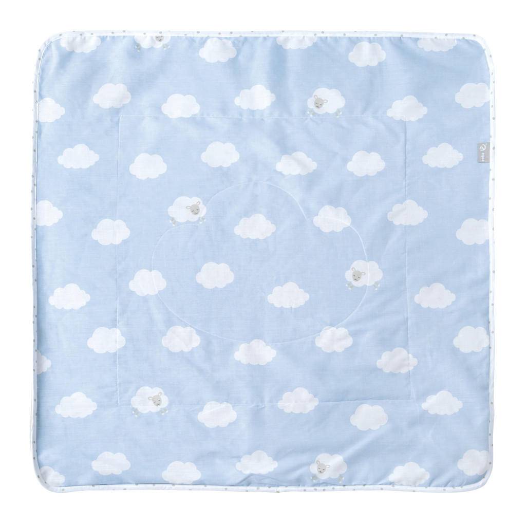 BABYFILT 80 x 80 cm Kleine Wolke blå - Blå