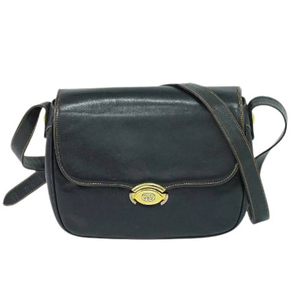 Gucci Vintage Pre-owned Vintage Skuldertaske - Vintage - Dame - Blå - ONE SIZE - Uld