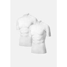 MEN'S SHORT SLEEVE COMPRESSION SHIRT - White / M / 2-Pack