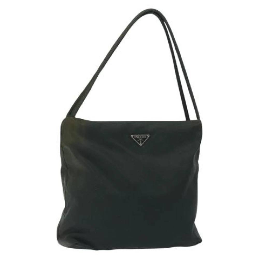 Prada Vintage Pre-owned nylon prada-tasker - Vintage - Dame - Grøn - ONE SIZE - Nylon