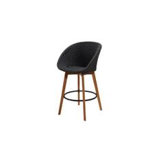 Cane-Line - Peacock barstol m/teak ben