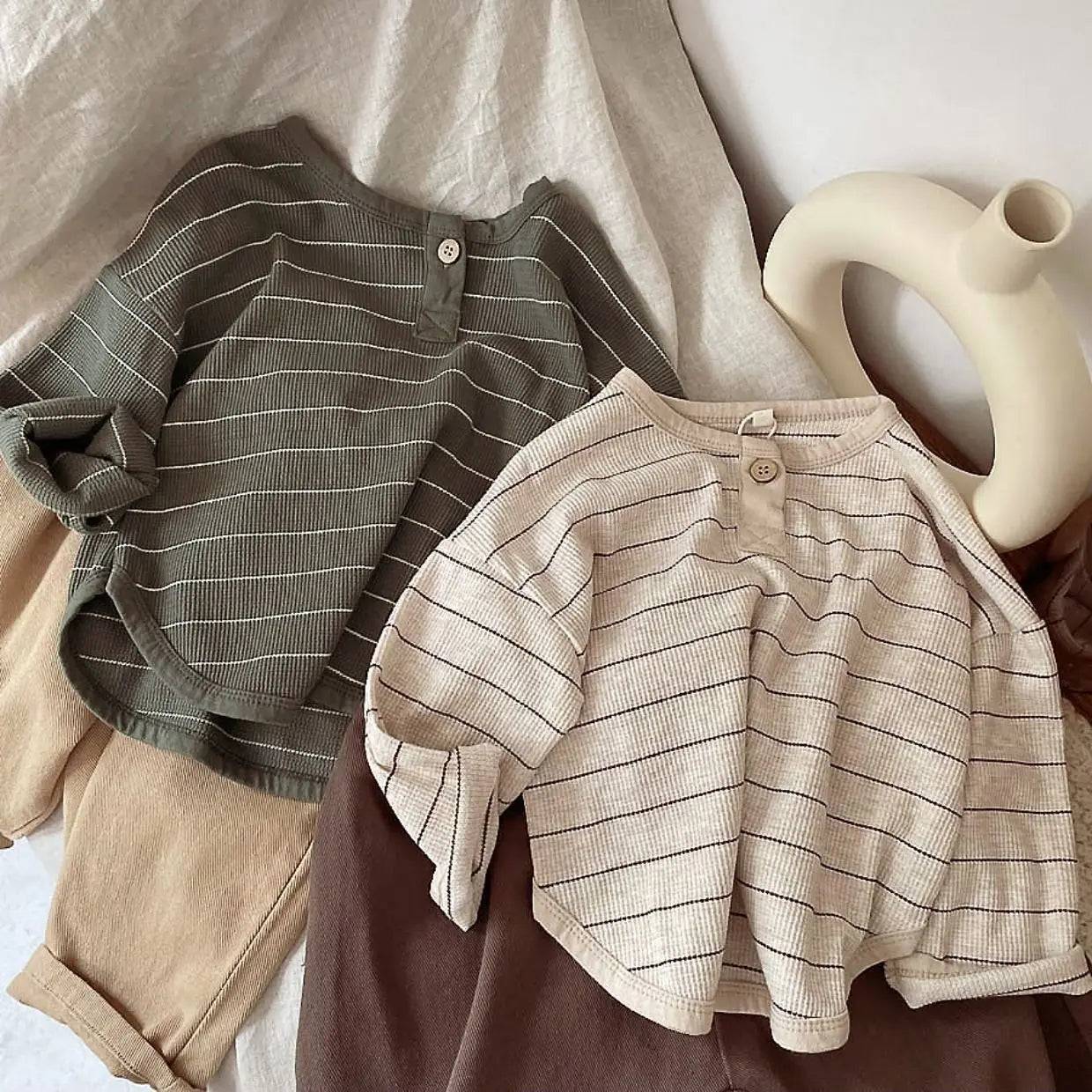 Mini Fashion™ - Mjukt och andningsbart tyg - Långärmad tröja Grön / 120 (4-5 år) | Pedagogiska Träleksaker