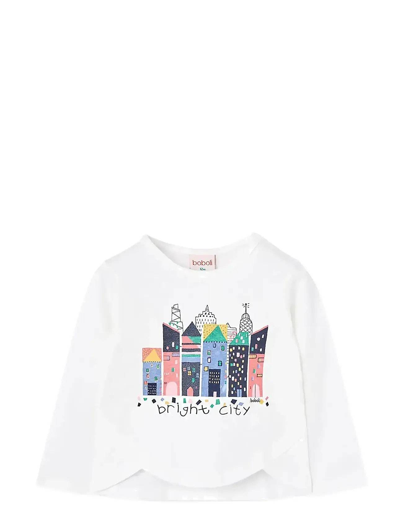 Boboli Knit T-Shirt - White - 80