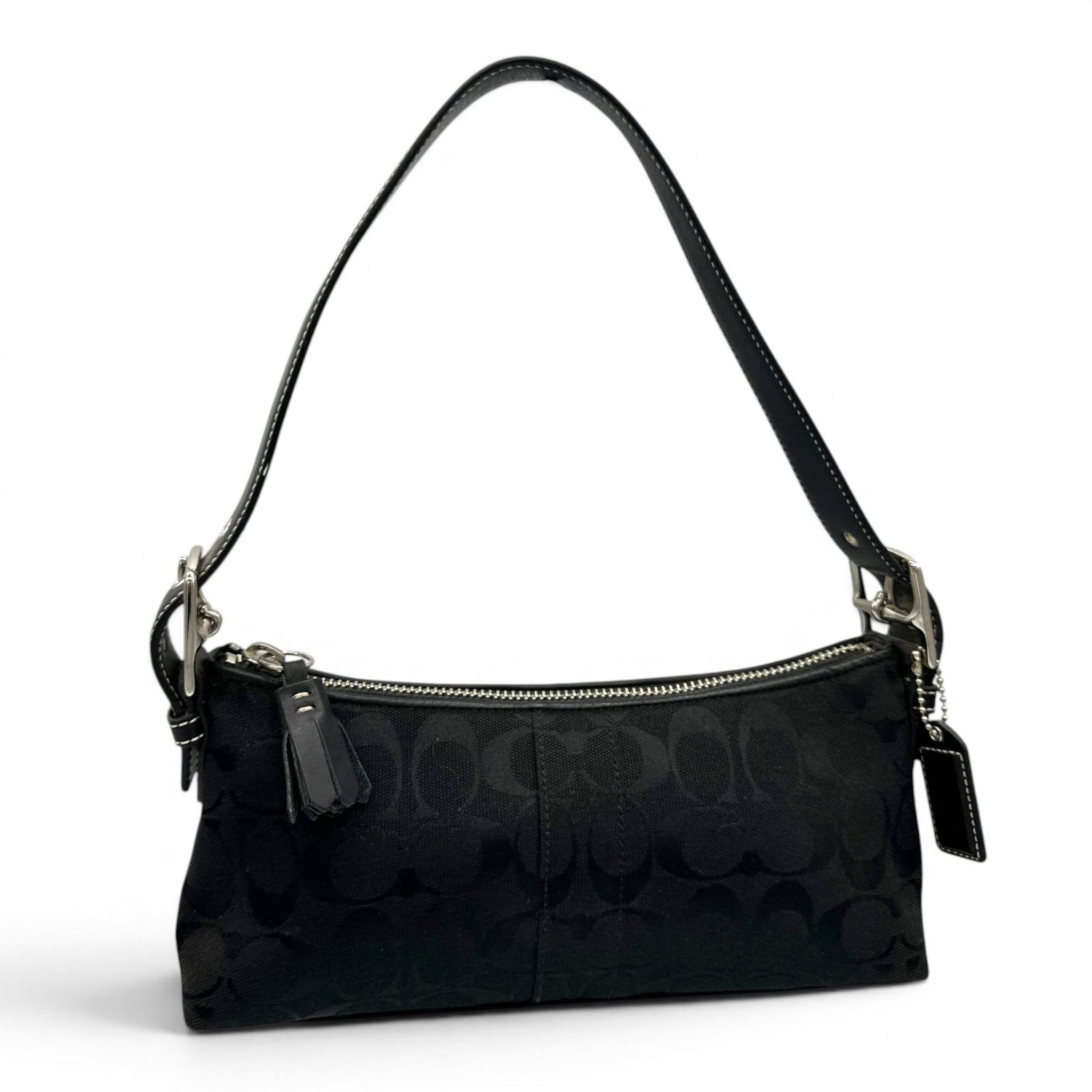 Vintage Coach 6371 East West Baguette Shoulder Bag