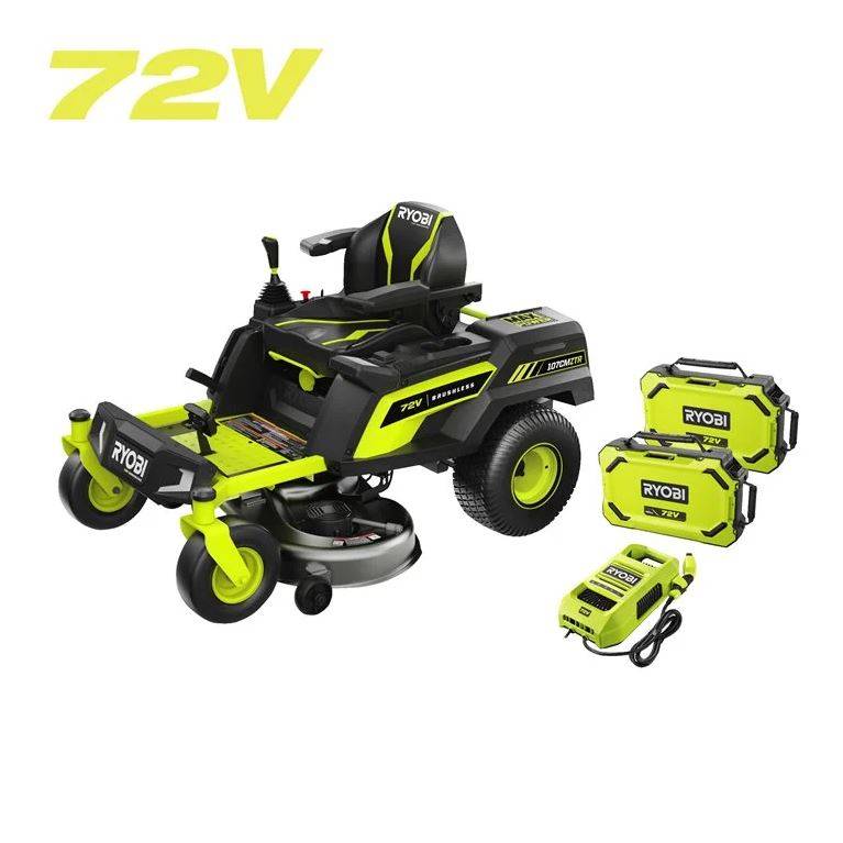 Ryobi Åkgräsklippare Brushless Zero Turn 107 cm 72V (2 x 10ah)