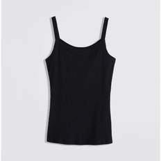 Filippa K Fine Rib Singlet Linnen Dam Svart L