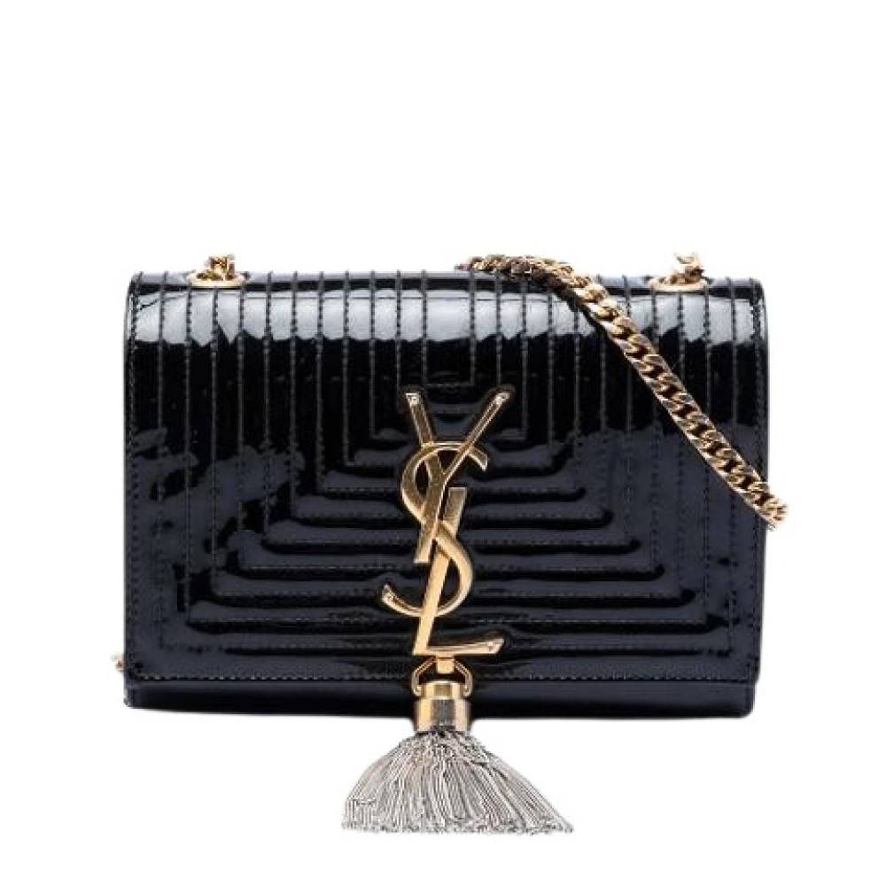 Yves Saint Laurent Vintage Pre-owned Kate Skuldertaske - Vintage - Dame - Sort - ONE SIZE - Uld