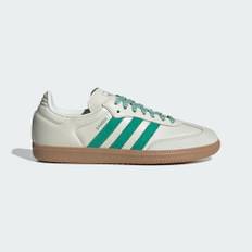 Adidas SAMBA OG W Off-White Sneakers ORIGINALS Unisex JI3906 Off-White/Coat Green/Hazy Green 36.3