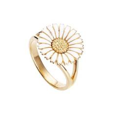 Kranz &amp; Ziegler - Marguerit ring 15 mm hvid/forg