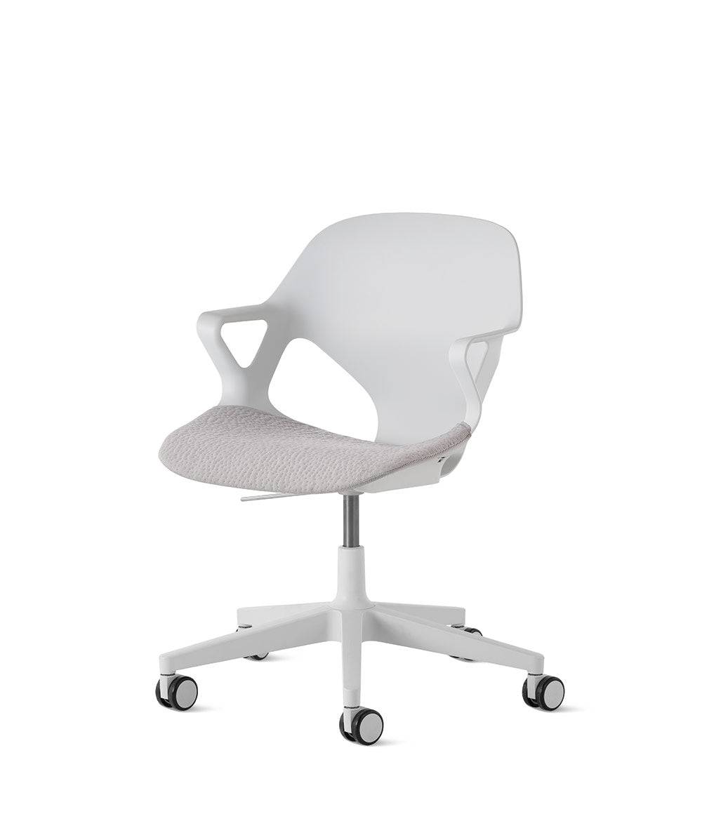 Zeph-stoel vaste armleuningenAlpine in Zitkussen/Alpine by Herman Miller