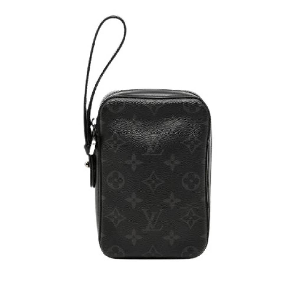 Louis Vuitton Vintage Pre-owned Monogram Eclipse Canvas Clutch - Vintage - Dame - Sort - ONE SIZE -