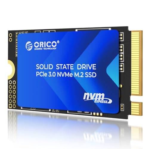 ORICO M.2 2242 NVMe SSD 1 TB, PCIe 3.0 med 3100 MB/s läshastighet, TLC NAND, koppar kylfläns för bärbara datorer, ministor, IoT-enheter och gör-det-själv externa enheter – J10-2242