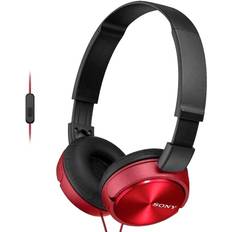 Sony MDR-ZX310AP Headphone with Smartphone Mic & Control, Red