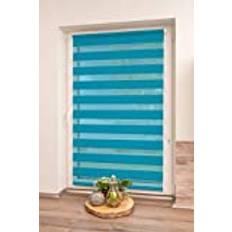 K-home Klemmfix dubbel rullgardin Madrid utan borrning petrol 50 x 150 cm (B x L)