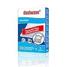 Dustwave® 20 dammsugarpåsar för SWIRL PH 86/PH 96 – mycket effektiva med hygienförslutning – tillverkade i Tyskland