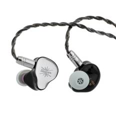 LINSOUL Kiwi Ears KE4 in ear monitor, 2DD+2BA hybridhörlurar, spelhörlurar, HiFi Wired IEM, med avtagbar IEM-kabel för musiker ljudfiler