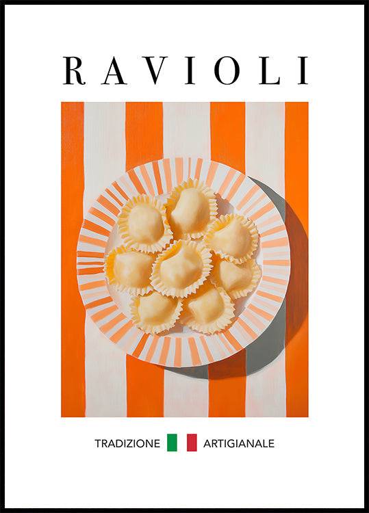 Ravioli Poster (100x140cm) - Plakater > Typografiska Posters, Kök Posters, Pictufy
