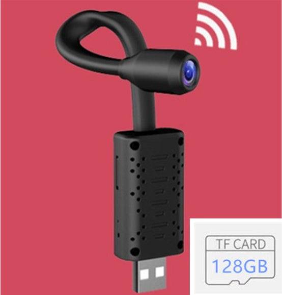 Smart Baby Monitor V380 1080P Mini IP Camera Wireless WiFi - Black WiFi 128G