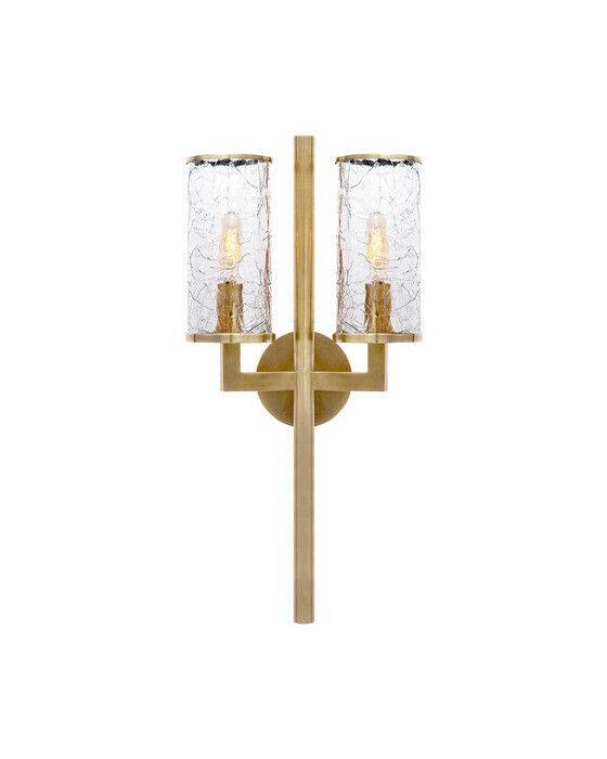 Liaison Double Sconce Antique-Burnished Brass