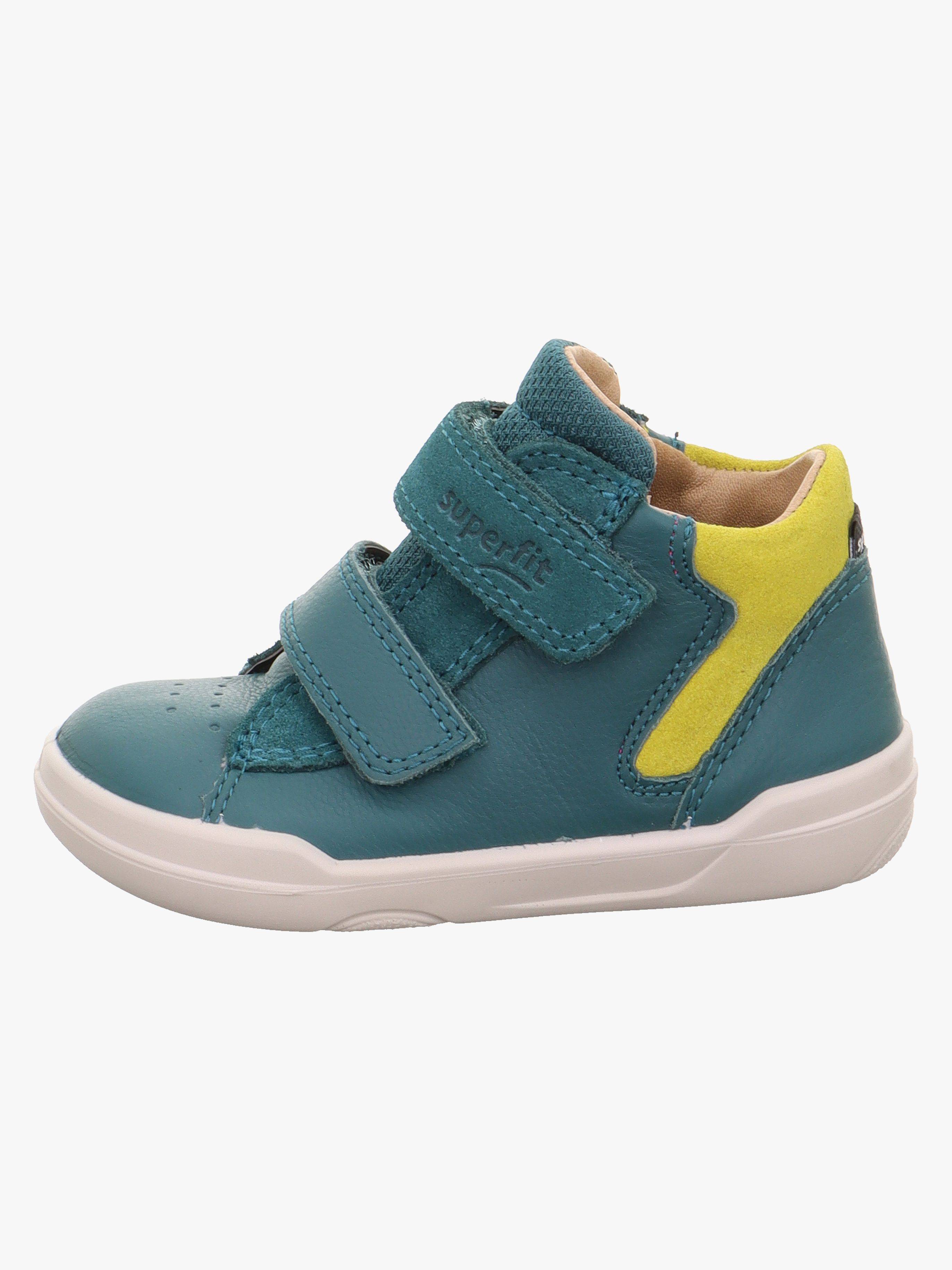 Superfit Superfree Barefoot WP Mid Sneakers, Grön/Gul, 20