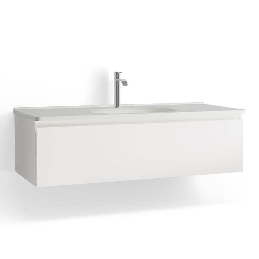 Tvättställsskåp Vedum Flow 1200 Centrerad med 1 Låda