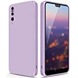 GiiYoon Silikon Skal Kompatibel med Huawei P20 Pro, Silky Soft Touch Skal med Hela Kroppen, Stötsäker Case med Mikrofiberfoder - Lila