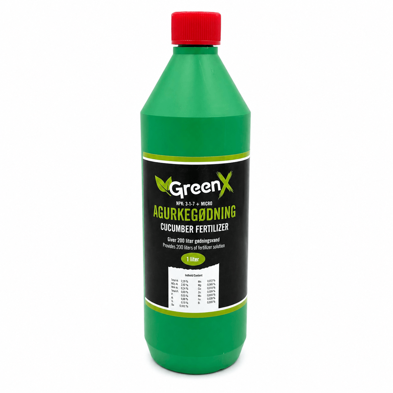 GreenX Agurkgødning 1 liter.