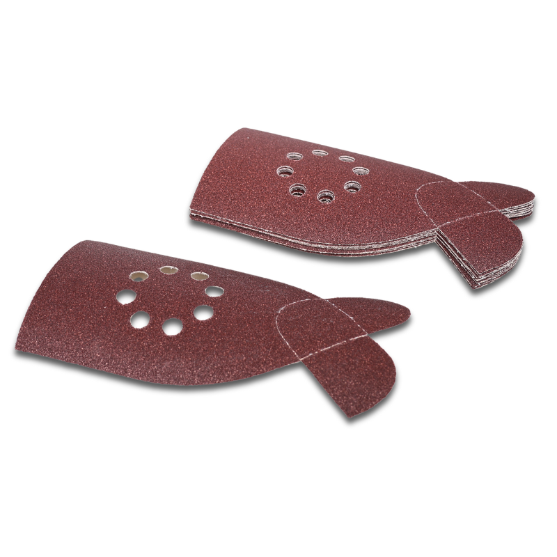 Sandpapir til Black&Decker slibemus / trekantsliber /Deltasliber - 10 stk Korn P120.