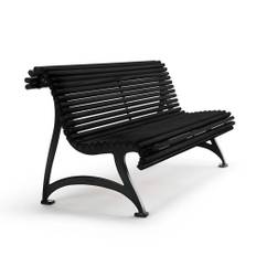 Byarums Bruk - Sofa Jujol - Sortlaserad Mahogni/Sortlakeret Aluminium - Udendørs sofaer - Mårten Cyrén