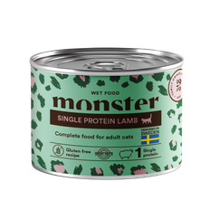 Monster Pet Food Cat Adult Single Protein Lamb Can 200 g