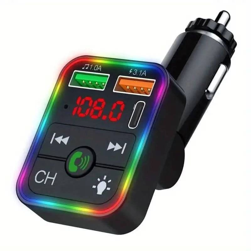 FM-sändare roterbar bil – Trådlös handsfree MP3 & dubbel