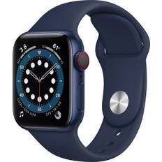 Apple Watch Series 6 Aluminium 40 mm (2020) | GPS + Cellular | blå | Sportband Djupblå marin