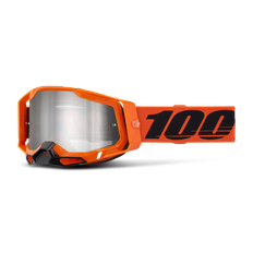 Crossbriller 100% Racecraft 2, Sølv Spejlglas Flash