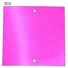 Kompakt Design Fyrkantig PVC-paljetter Gör-det-själv-kläder Tillbehör Heminredning för Väskor Yta Grön Färg 50X50mm (Rose Red)